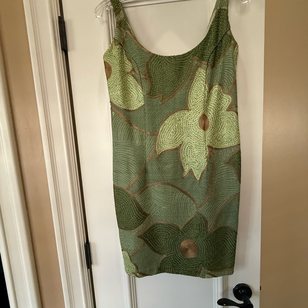 Steve Madden Light Green Satin Dress